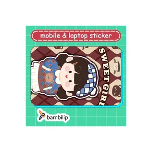 استیکر بامبیلیپ مدل کارت عابر طرح دختر بانمک کد 4016561