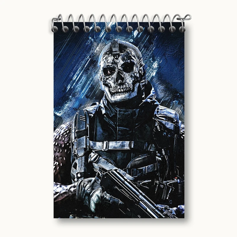 دفتر یادداشت 50 برگ خندالو مدل کال اف دیوتی (Call of duty) کد F294