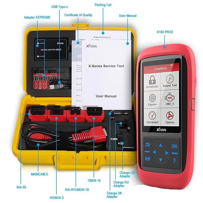 دستگاه تعریف کلید خودرو ایکستول مدل X100 PRO2