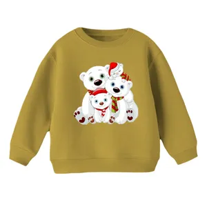 سویشرت بچگانه مدل خرس کریسمس کد 1 رنگ نسکافه ای