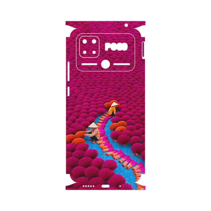 برچسب پوششی ماهوت مدل Vietnam Incense Wood Farms-FullSkin مناسب برای گوشی موبایل شیائومی Poco C40