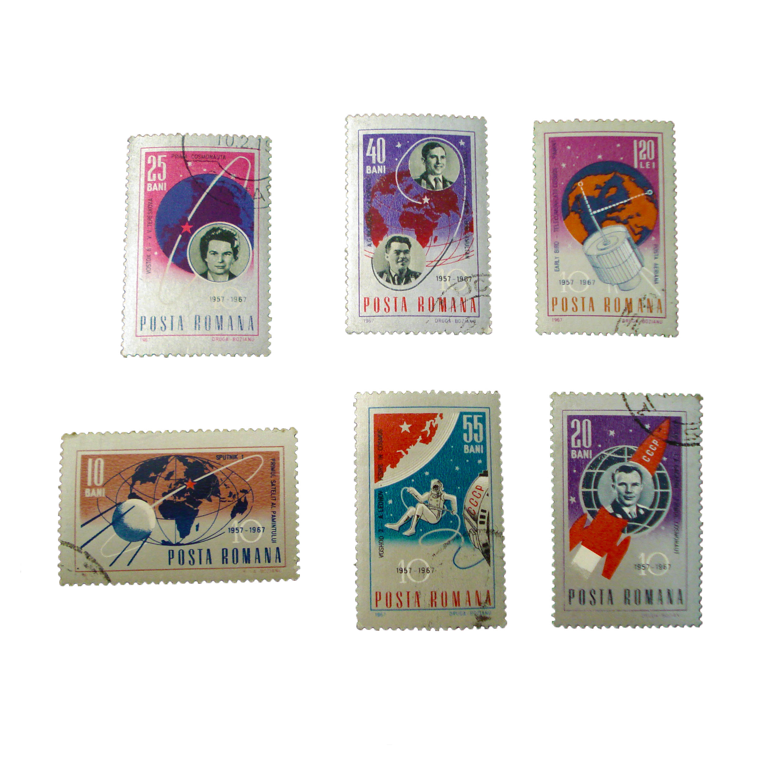 تمبر یادگاری طرح فضا کد faza-563 مجموعه 6 عددی