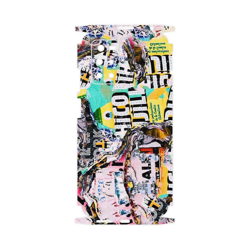 برچسب پوششی ماهوت مدل Collage of Teared Paper-FullSkin مناسب برای گوشی موبایل شیائومی Redmi Note 11 4G