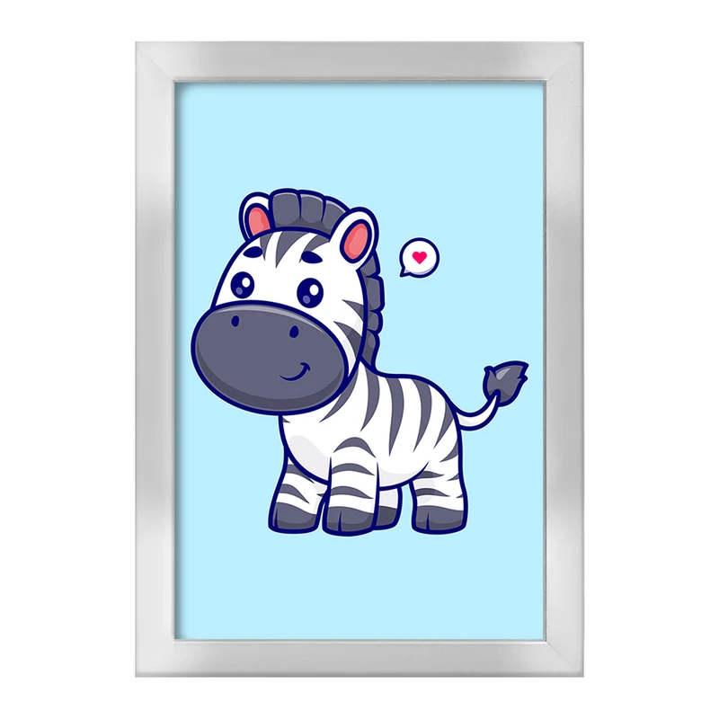 تابلو خندالو طرح حیوانات بامزه گورخر کد 29728