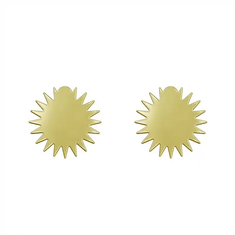 گوشواره طلا 18 عیار زنانه مدوپد مدل ستاره کد GA1-15605