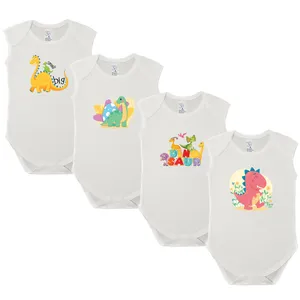 بادی بدون آستین نوزادی نیل کوک مدل روزانه مجموعه 4 عددی