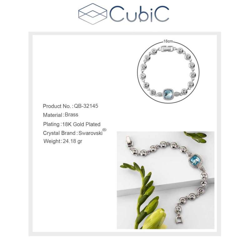 دستبند زنانه کوبیک مدل QB-32144 دستبند زنانه کوبیک مدل QB-32144