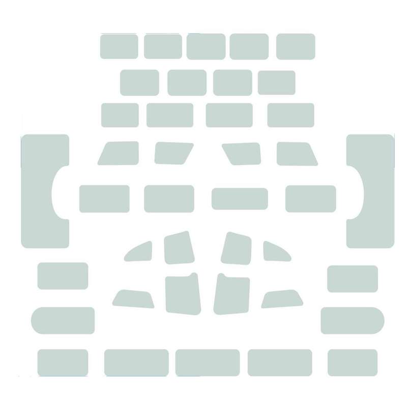 پد محافظ دکمه ضبط و کولر خودرو چیکال مدل P-2072 مناسب برای پژو پارس بسته 40 عددی