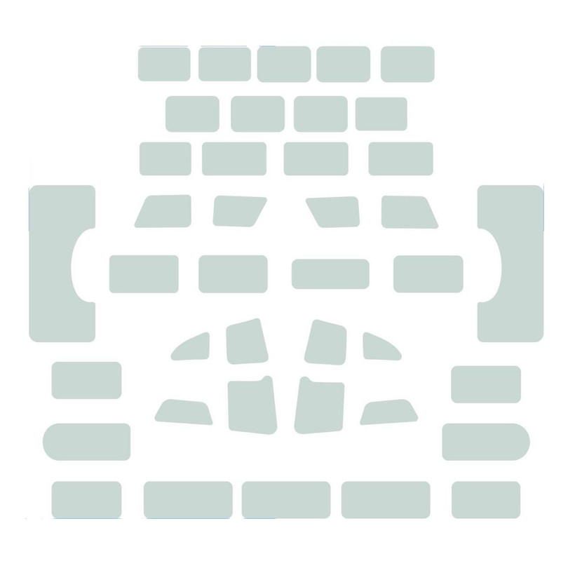 پد محافظ دکمه ضبط و کولر خودرو چیکال مدل P-2072 مناسب برای پژو پارس بسته 40 عددی