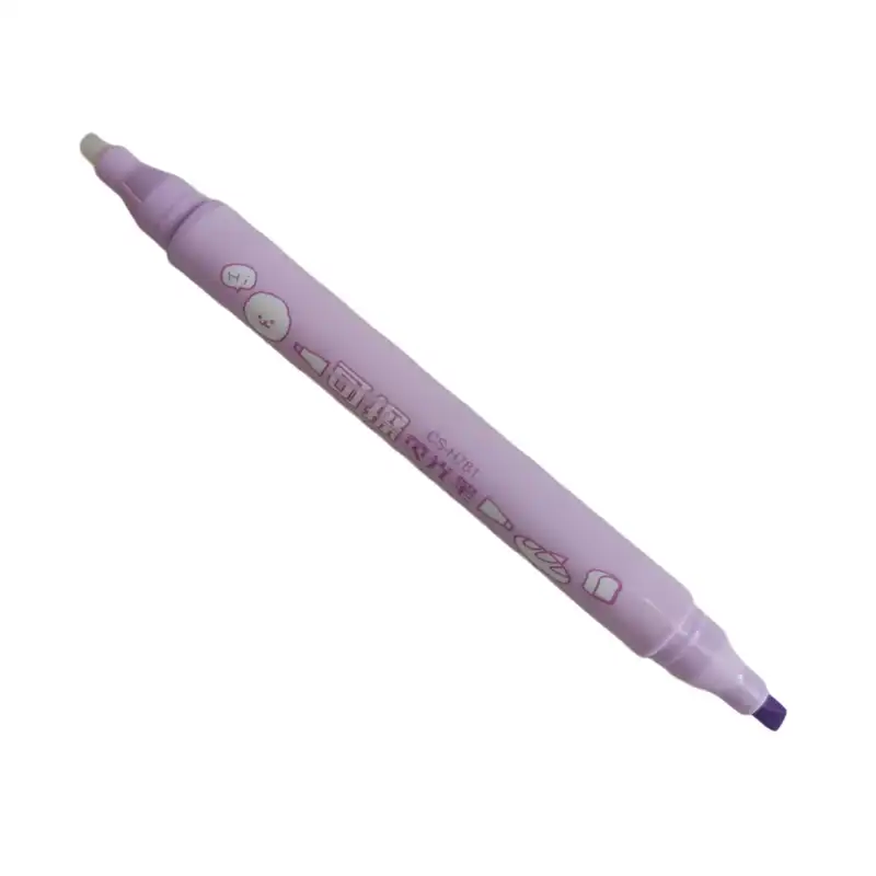 ماژیک علامت گذار مدل  پاکن دار دو سر بسته 6 عددی