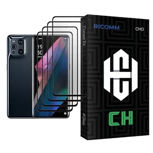 Ricomm CH Glass MIX004 Screen Protector For Oppo Find X3 Pro Pack Of 4