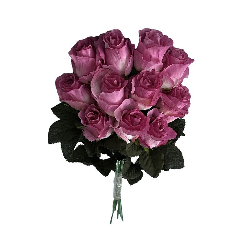 دسته گل مصنوعی مدل رز بسته 11 عددی