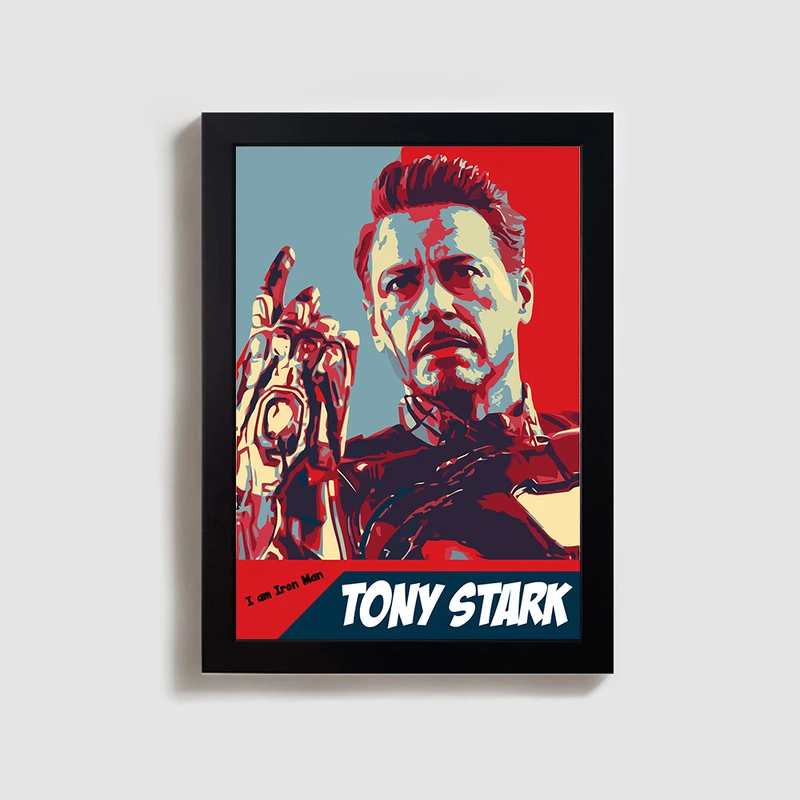 تابلو مدل مارول اونجرز تونی استارک marvel avengers tony stark کد BL76