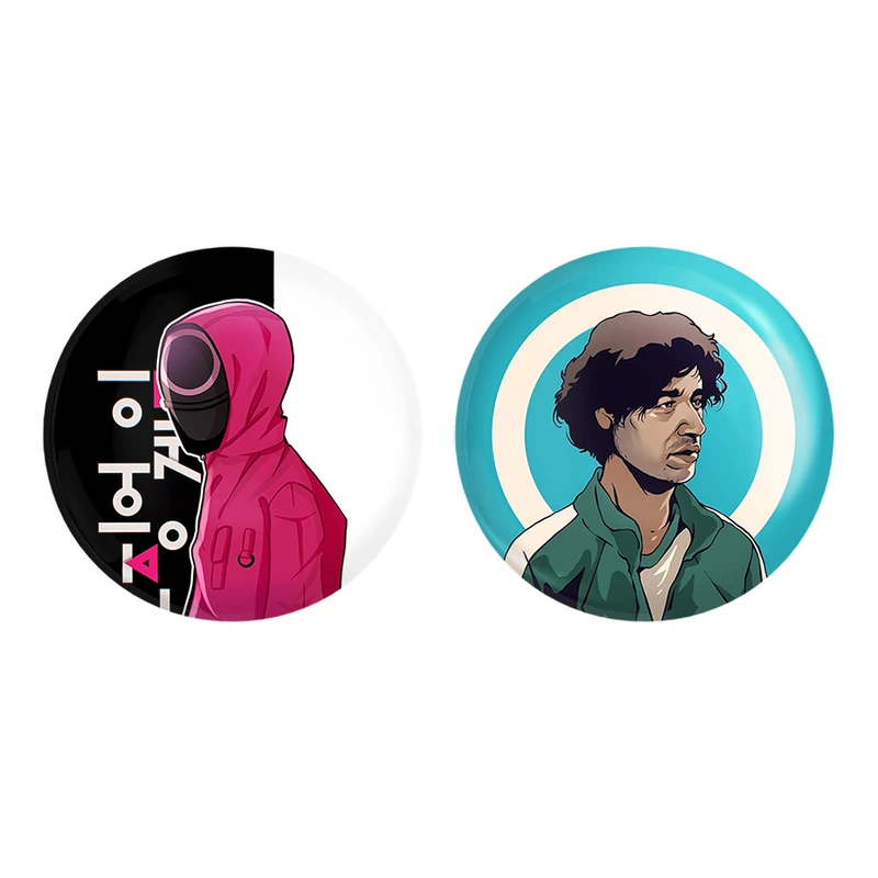 مگنت خندالو طرح عبدل علی بازی مرکب Squid Game کد 1080410797 مجموعه 2 عددی