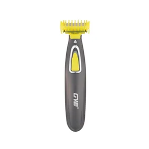 ماشین اصلاح موی صورت شارژی جی دبلیو مدل GW-9866، اصلاح به صورت صفر زن، طراحی ارگونومیک، منبع انرژی با باتری، تکنولوژی اصلاح به صورت تریمر، اندازه اصلاح 0.1 میلی‌متر، مدت زمان شارژ 480 دقیقه، دارای بدنه ضد لغزش، به همراه برس تمیزکننده و کابل شارژ USB
