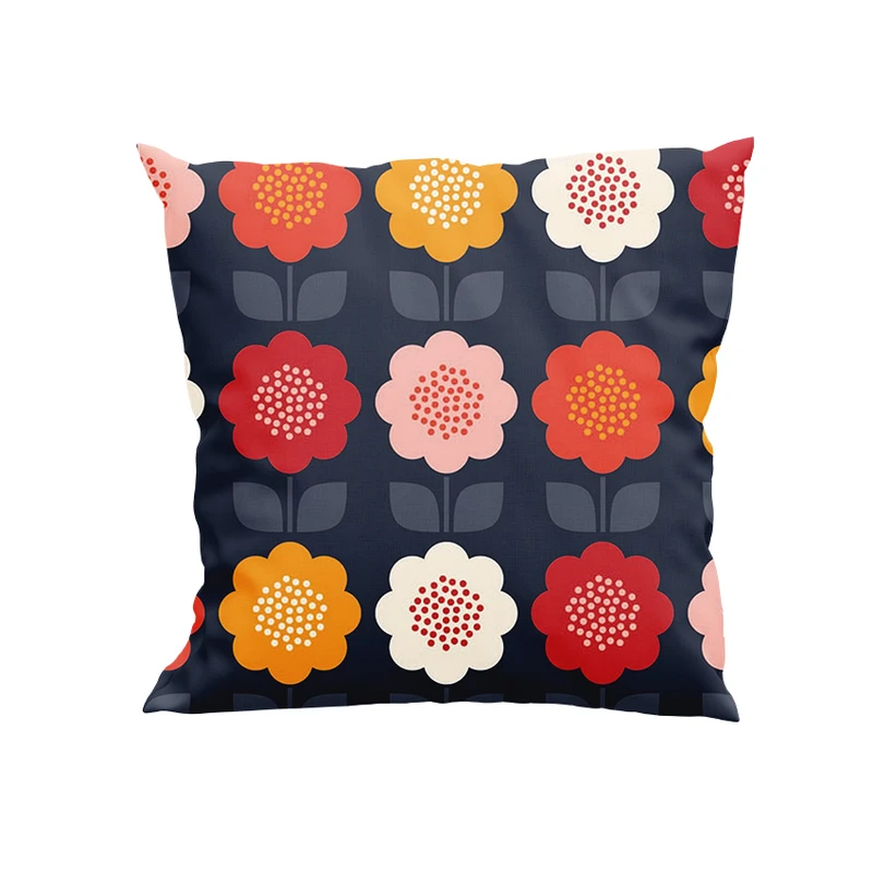 کوسن پاد آفرین مدل گل های فانتزی کد DKK626