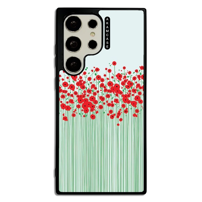 کاور آکام مدل AMC-WSGS23U-FLOWERS-26 مناسب برای گوشی موبایل سامسونگ Galaxy S23 Ultra