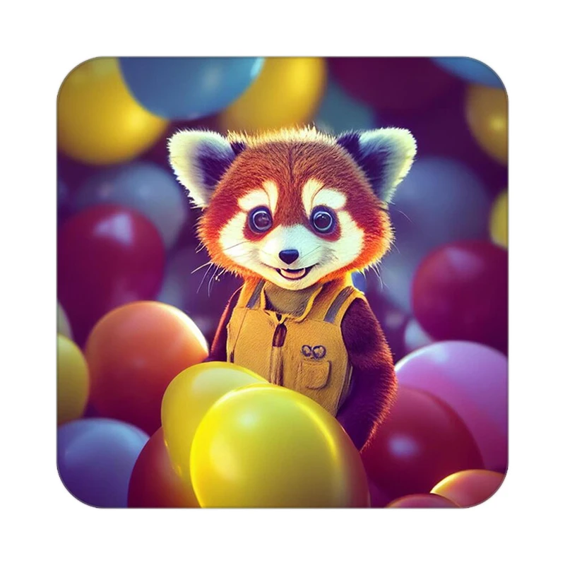 زیر لیوانی کاکتی طرح حیوانات کارتونی مدل mp27908