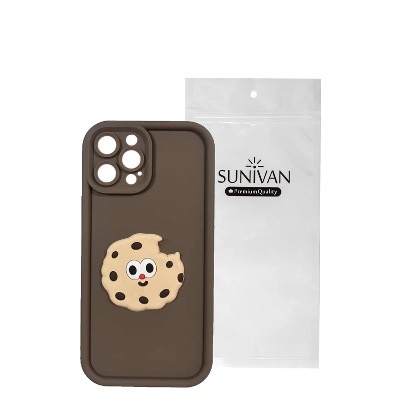 کاور سانیوان مدل سولید طرح COOKIE مناسب برای گوشی موبایل اپل IPHONE 12PROMAX