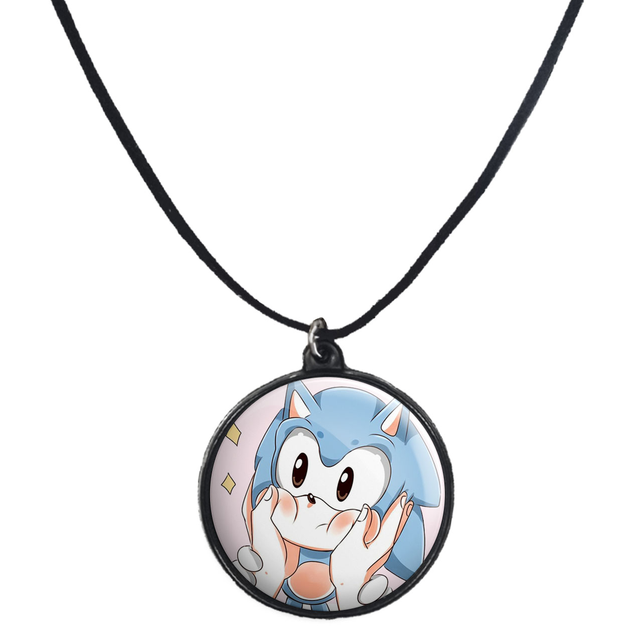 گردنبند پرمانه طرح سونیک کد pmb.15049 مدل دو طرفه