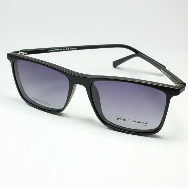 فریم عینک طبی گلکسی مدل 70202 به همراه کاور آفتابی