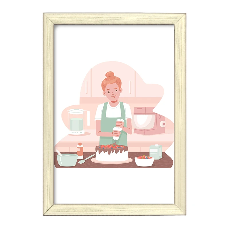 تابلو خندالو طرح کیک و شیرینی پزی کد 36684