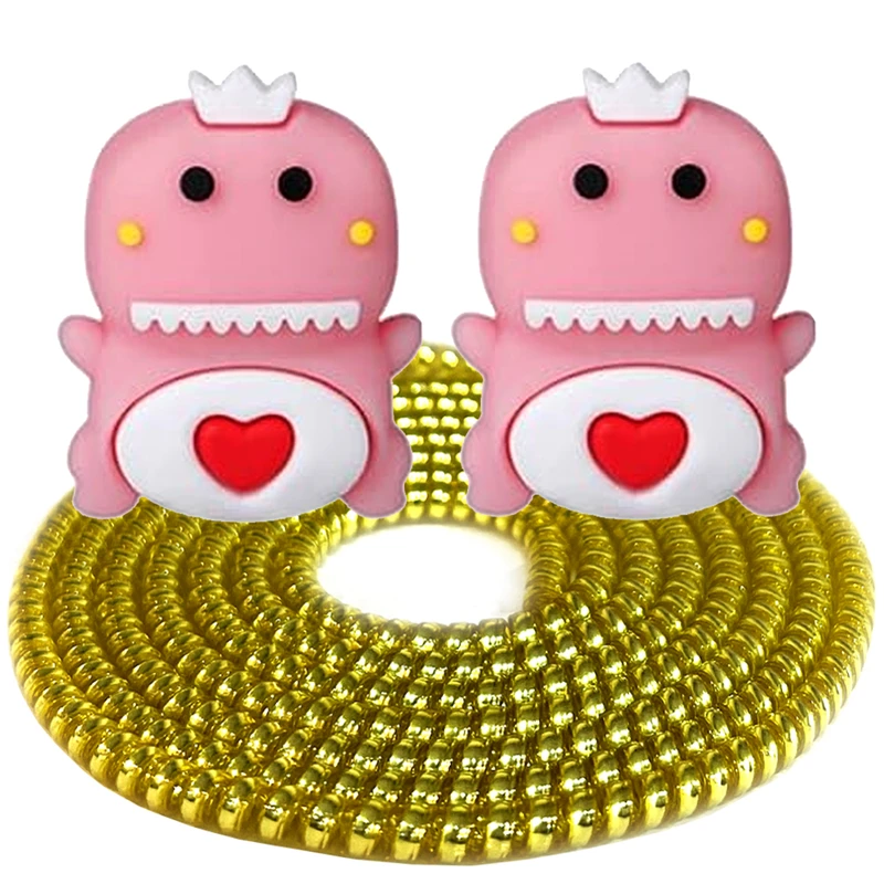 محافظ کابل شارژ و هندزفری رینیکا مدل Dinosaur Pin KK 03 مجموعه 3 عددی