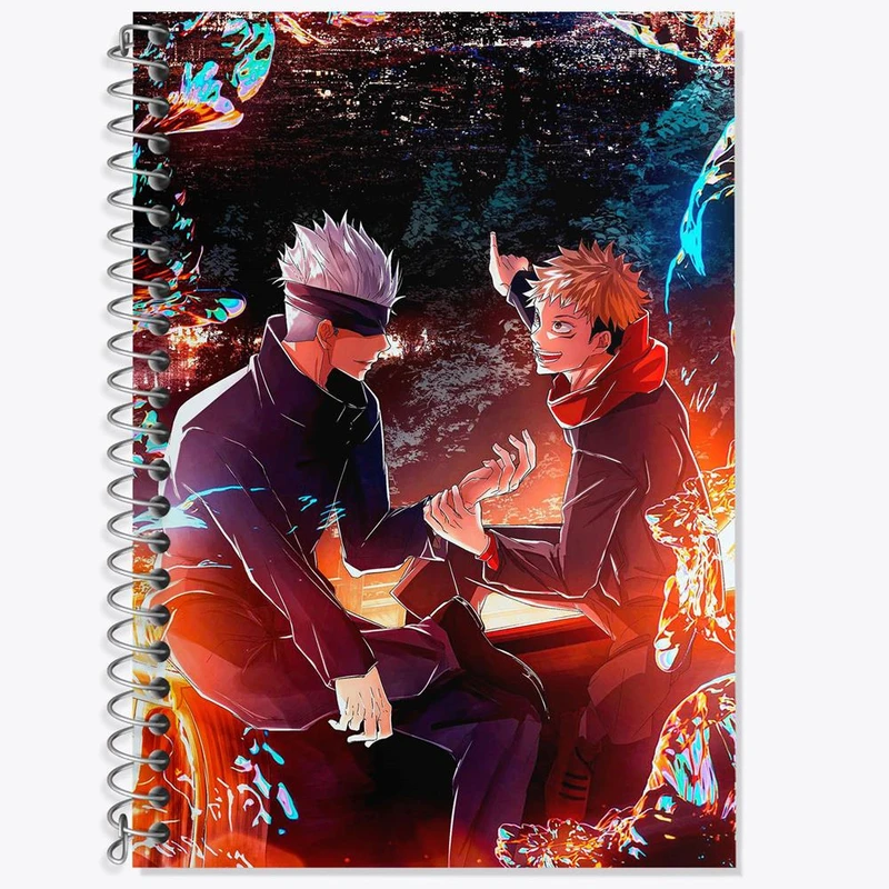 دفتر لغت 50 برگ خندالو مدل ایتادوری و گوجو انیمه جوجوتسو کایزن کد 11095