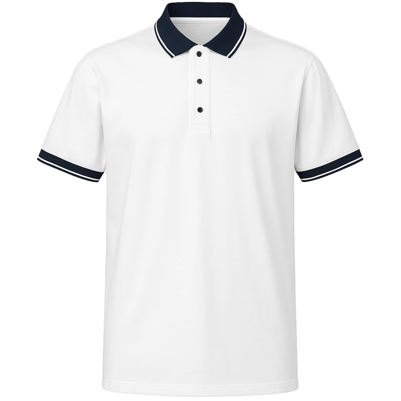 پولوشرت آستین کوتاه مردانه فرایین مدل سه دکمه اسموکین 104172