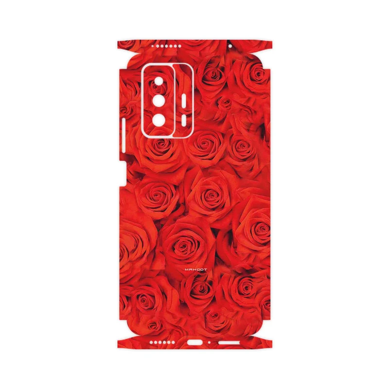 برچسب پوششی ماهوت مدل Red_Flower-FullSkin مناسب برای گوشی موبایل شیائومی 11T 5G