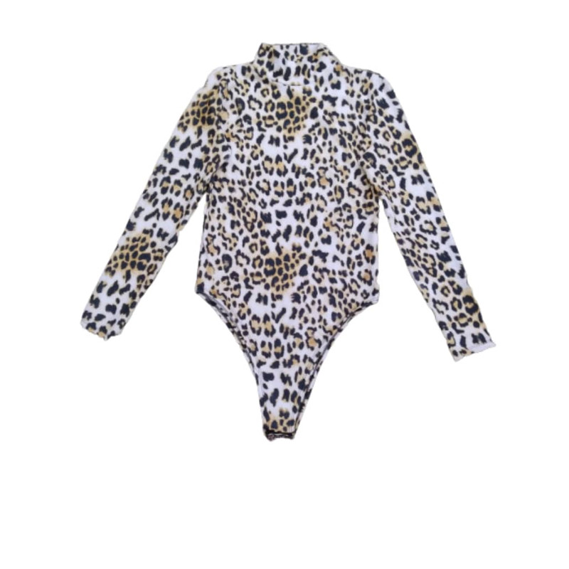 بادی آستین بلند زنانه مدل پلنگی 315