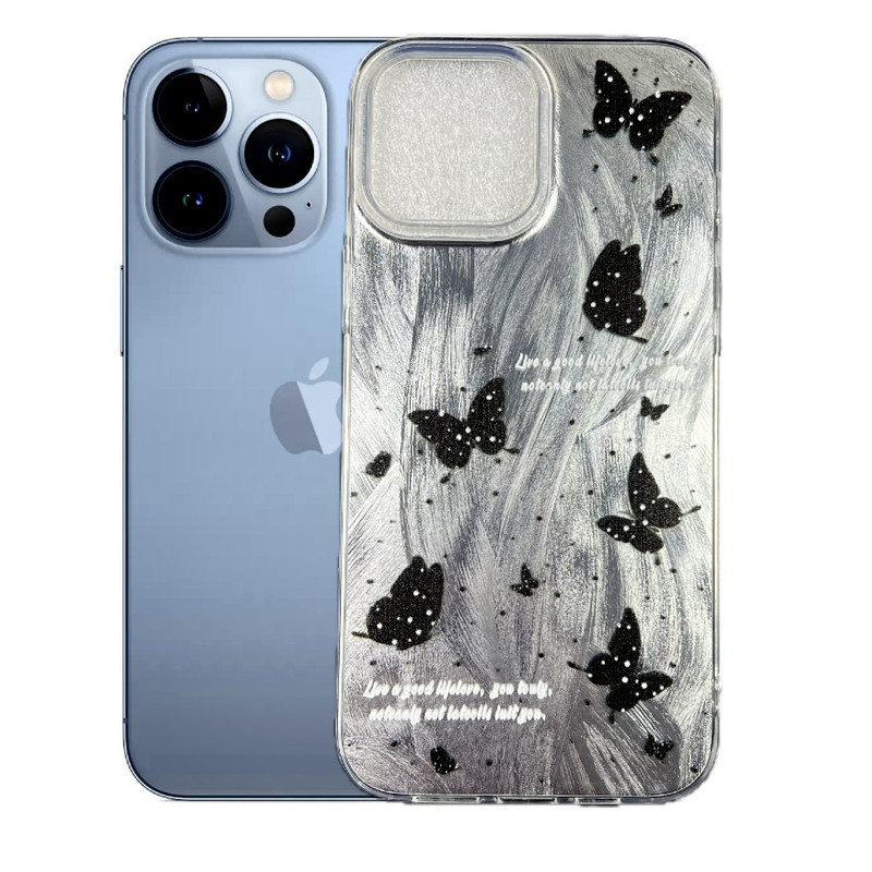 کاور طرح رقص پروانه ها مناسب برای گوشی موبایل اپل iPhone 13 Pro Max