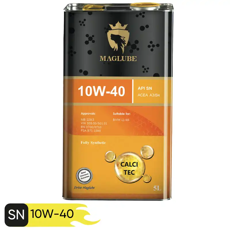 روغن موتور مگلوب مدل Calci Tec 10W-40 حجم 5 لیتر