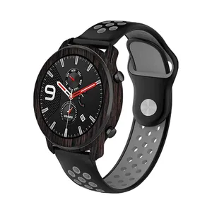 MAHOOT Burned-Wood Cover Sticker for Xiaomi Amazfit GTR 47mm Smartwatch
