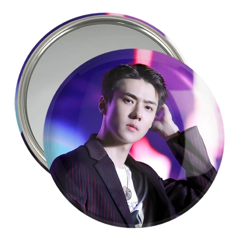 آینه جیبی خندالو مدل سهون گروه اکسو EXO  کد 13475