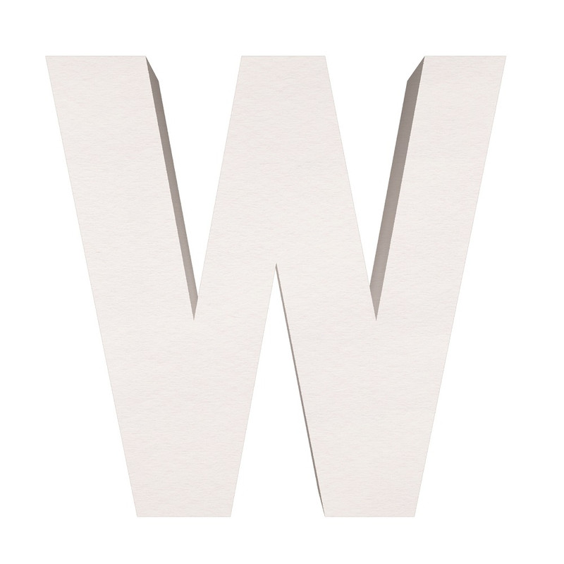 ماکت دکوری طرح حروف برجسته کد W-MEDIUM