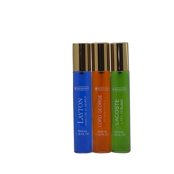 عطر جیبی مردانه سوئیس آرمی مدل s10 حجم 35 میلی لیتر مجموعه 3 عددی