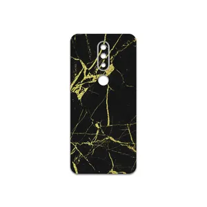 MAHOOT  Graphite-Gold-Marble Cover Sticker for Nokia 6.1 Plus