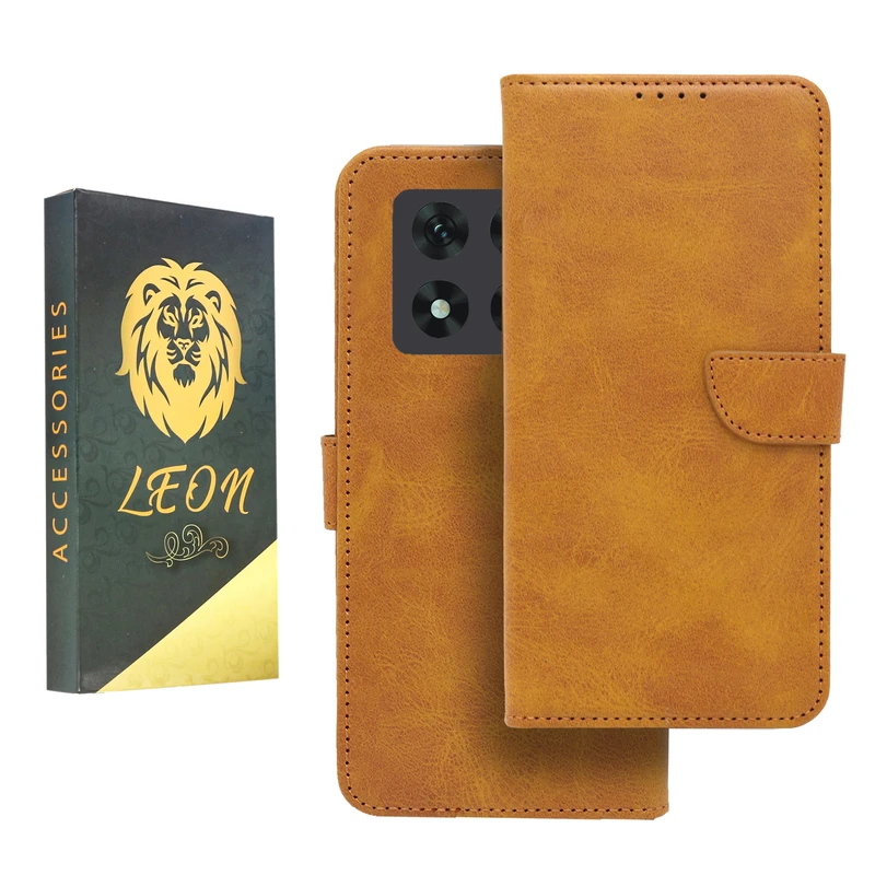 کیف کلاسوری لئون مدل Khoshi مناسب برای گوشی موبایل شیائومی Redmi Note 14 Pro 4G