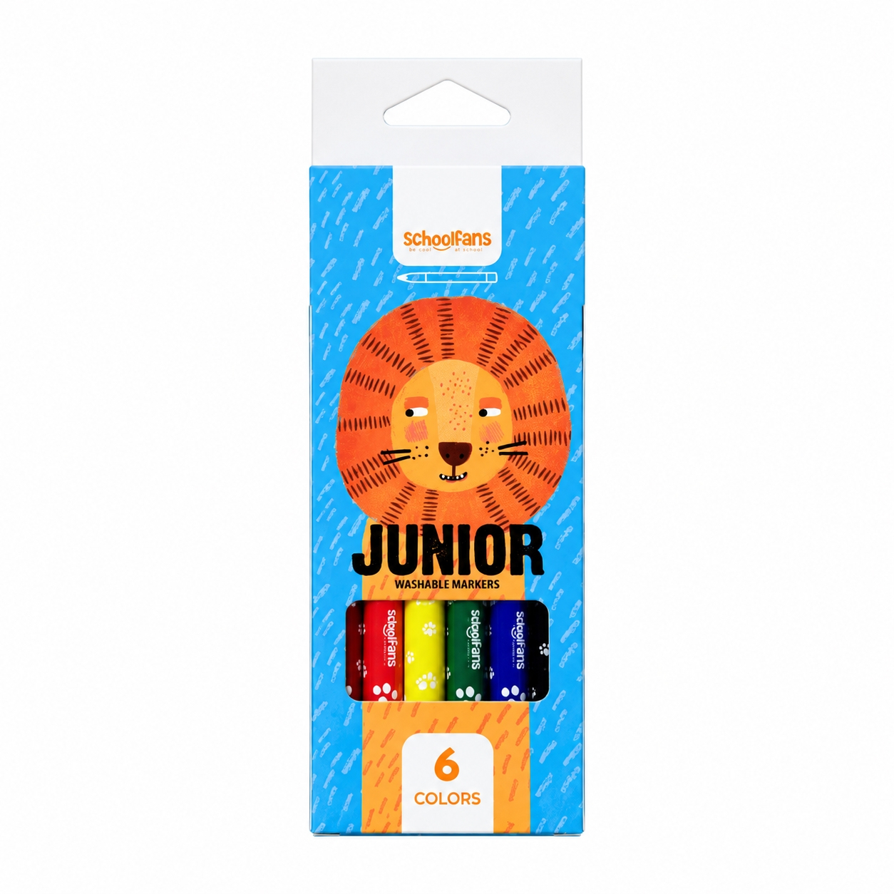 ماژیک رنگ آمیزی اسکول فنس مدل JUNIOR بسته 6 عددی