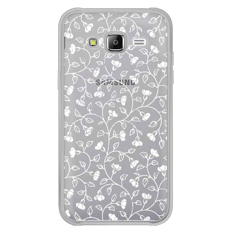 کاور مگافون طرح گل مدل C42-W مناسب برای گوشی موبایل سامسونگ Galaxy J5 2015