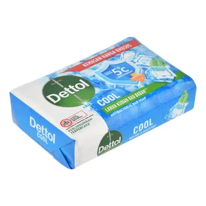 صابون شستشو صورت و بدن دتول مدل COOL مناسب برای انواع پوست وزن 100 گرم