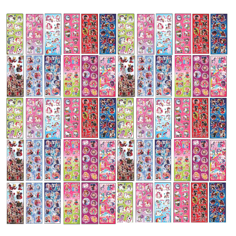 برچسب طرح عروسکی دخترانه کد  NGHC مجموعه 60 عددی