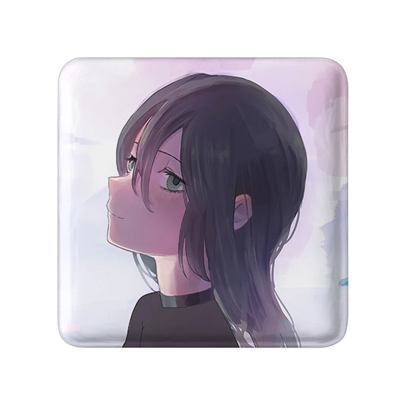 مگنت خندالو طرح ریزه انیمه مرد اره ای Chainsaw Man  مدل مربعی کد 23166