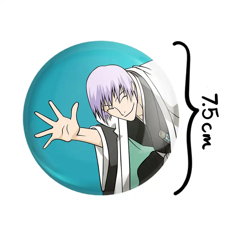 آینه جیبی خندالو طرح گین ایچیمارو انیمه بلیچ Bleach مدل تاشو کد 12037