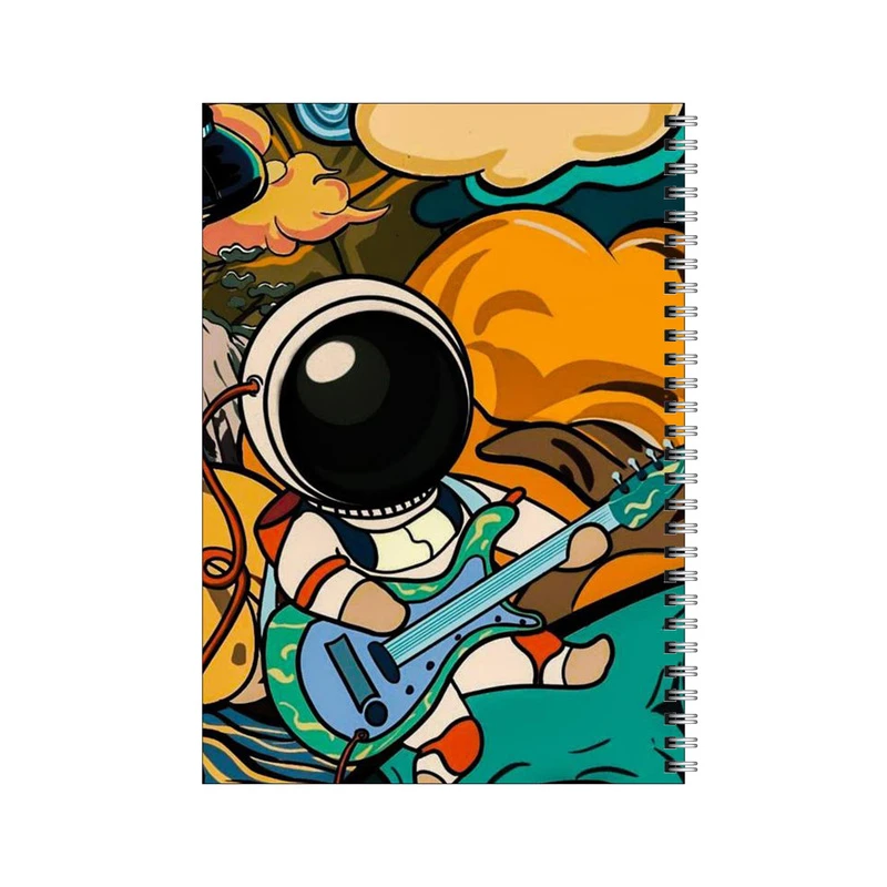 دفتر مشق 80 برگ بامبیلیپ طرح فضانورد گیتاریست کد 4180524