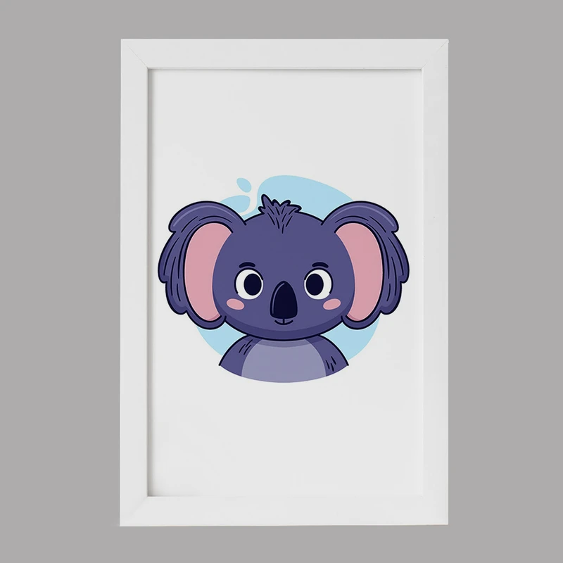 تابلو خندالو مدل فیل حیوانات بامزه کد 37160