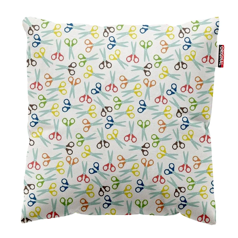 کوسن پاد آفرین طرح قیچی کد 1540 سایز 30*30 سانتی متر