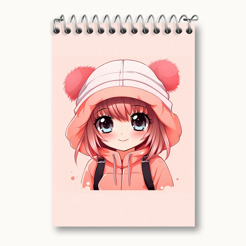 دفتر یادداشت 50 برگ خندالو طرح دخترانه کد N5096