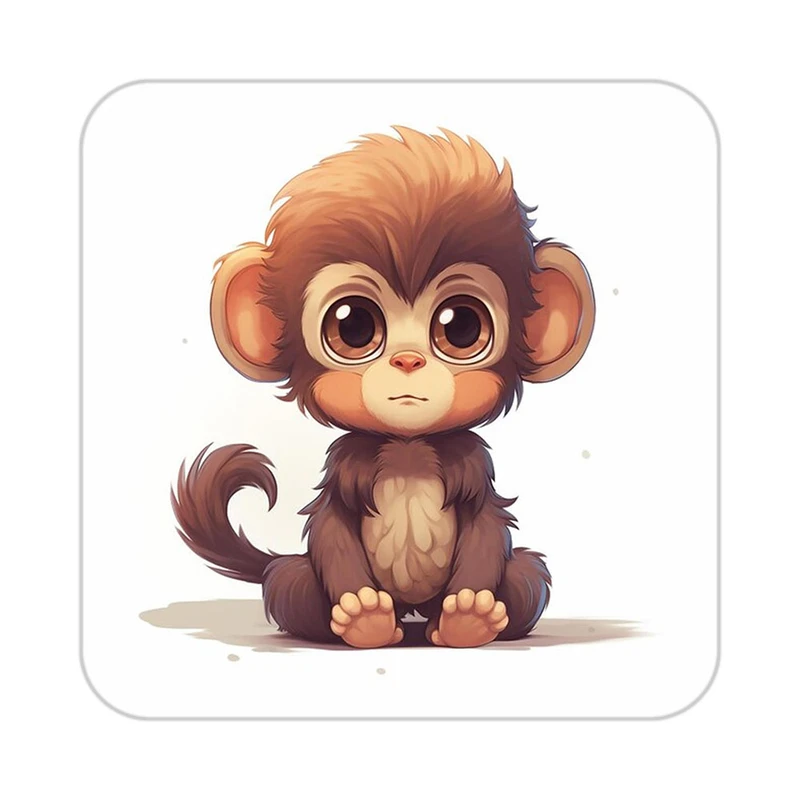 زیر لیوانی کاکتی طرح حیوانات کارتونی مدل mp28295